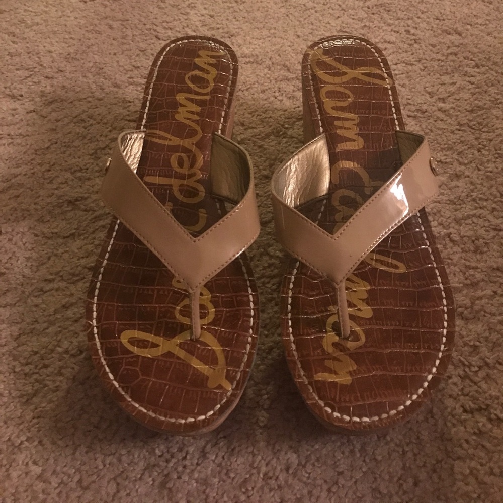 Sam Edelman Sandal Wedge Nude Size 10